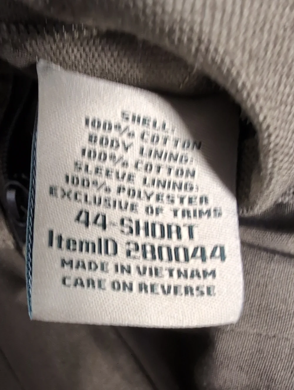 L.L. Bean Canvas Sport Coat Size 44 Short In Earth Brown Cotton - Elbow Pads